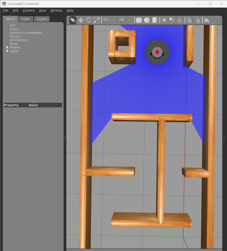 Gazebo simulation environment built for the Robotics Dojo 2024 training